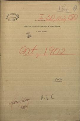 Oficio de Pedro Luis Centurión a Francisco Solano López, comunicando la revisión hecha por los cuerpos de artillería.