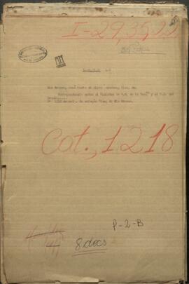 Correspondencia entre el Ministro de Relaciones Exteriores de Paraguay y el N. E del Brasil sobre el tratado y convención del 6 de abril de 1856.