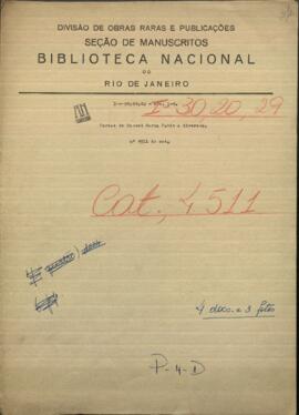 Cartas de Manuel María Fabio a diversos.