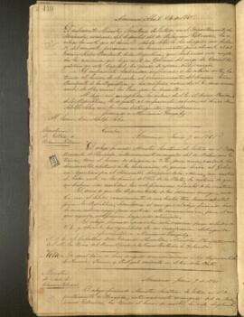 Oficio-circular de Mariano Gonzalez, Ministro de Hacienda y Encargado de Negocios de Paraguay, a Edward Thornton.