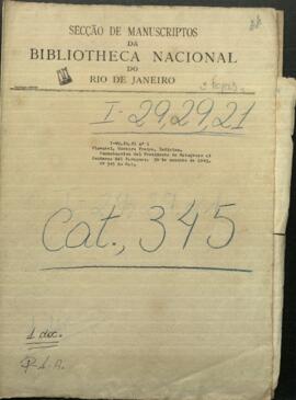 Comunicación del presidente de Mato Groso al gobierno de la República del Paraguay, sobre el envío de Mr. Leverger.