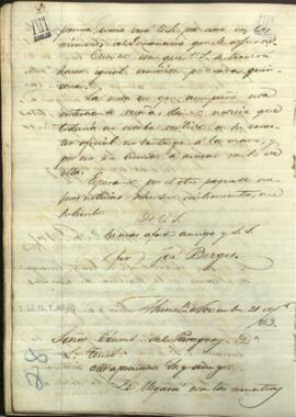 Cartas de Jose Berges, Ministro de Relaciones Exteriores de Paraguay a Ludovico Tenré, cónsul de Paraguay en París.