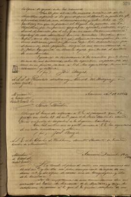 Nota de Jose Berges, Ministro de Relaciones Exteriores de Paraguay, a Charles Alfred Washburn.