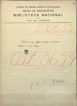 Cartas del Cónsul de Paraguay en Bruselas, Alfred du Graty, dirigidas a Candido Bareiro.