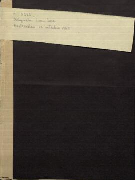 Carta de Juan Jose Brizuela, Cónsul de Paraguay en Montevideo, dirigida a Jose Berges Ministro de Relaciones Exteriores de Paraguay.