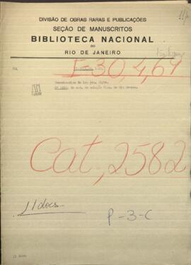 Comunicaciones de los Señores Blyth, acompañando un plano de buque de guerra.