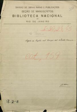 Legado de papeles del tiempo del Dictador Francia