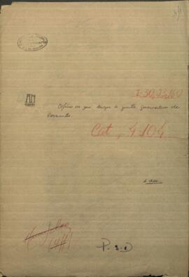 Oficio de José Berges, Ministro de Relaciones Exteriores de Paraguay, a la Junta Gubernativa de Corrientes.