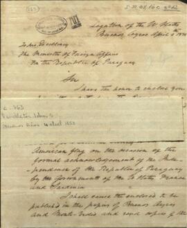 Carta de John Pendleton  encargado de los negocios de los Estados Unidos en la Argentina, a Benito Varela.