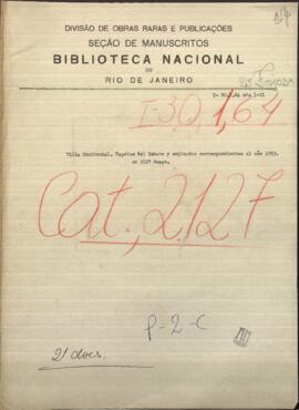 Papeles del Comandante y empleados correspondientes al año 1863, Villa Occidental.