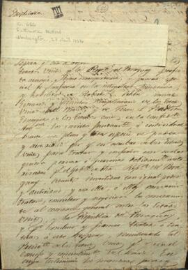 Nominación de Robert C. Schenck, enviando extraordinario y Ministro plenipotenciario de los Estados Unidos en el Brasil.