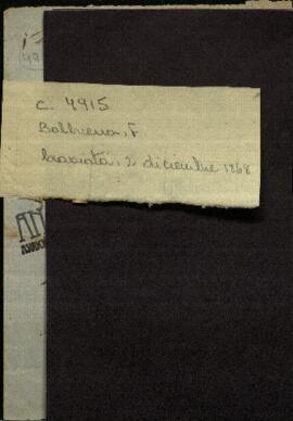 Oficio del Jefe de Milicias de Capiatá, F. Balbuena al Ministro de Guerra y Marina.