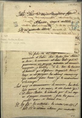 Carta de Carlos Antonio López, presidente del Paraguay, a Manuel Moreira de Castro, Ministro plenipotenciario del Paraguay.