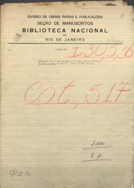 Cuaderno refiriéndose a las alhajas de culto, adornos, y otros haberes de varias iglesias de la capital y de las ciudades de Paraguay.