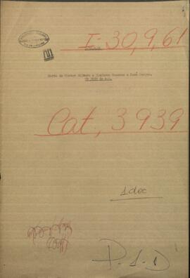 Carta de Victor Silvero y Sinforoso Caceres, miembros de la Junta Gubernativa de Corrientes, a Jose Berges.