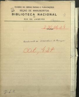 Acto de reconocimiento de la independencia y soberanía, de la republica de Paraguay, por el Ministro de su majestad, el emperador de Brasil.