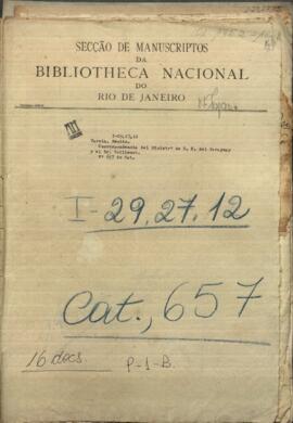 Correspondencia del Ministro de Relaciones Exteriores de la República del Paraguay y el señor Guillemot agente de los negocios franceses.