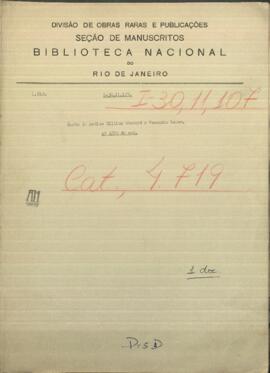 Carta del médico William Stewart, al Coronel Venancio López.