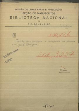 Recibo de ventas y compra de humo por Jose Berges, M. A. Queirolo y Jose Soliz.