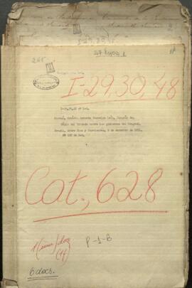 Copia del tratado del 21 de noviembre de 1851 entre los gobiernos de la República Oriental del Brasil y Provincias de Entre Ríos y Corrientes.