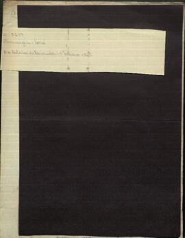 Oficio de Jose Alvarenga a Venancio Lopez, Mtro. de Guerra y Marina de Paraguay.