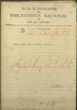 Cartas de Venancio López, Mtro. de Guerra y Marina de Paraguay, a Jose Berges, Mtro. de Relaciones Exteriores de Paraguay.