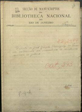 Decreto de Rodríguez de Francia declarando ser necesaria la anuencia expresa del gobierno en los casamientos de extranjeros