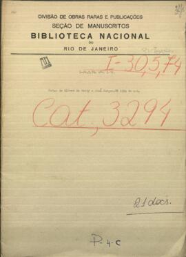 Notas de Alfred du Graty, Encargado de Negocios de Paraguay en Bélgica, a Jose Berges, Ministro de Paraguay.