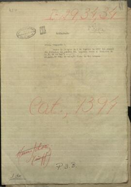 Copia de la nota del 8 de diciembre de 1859 del cónsul del Paraguay en Londres Mr. Benjamín B. Green al Minisitro de R. E. de la Rca.