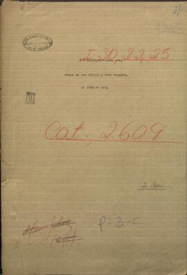 Notas de Von Gulich, Encargado de Negocios de Prussia, junto al Gobierno paraguayo, a Jose Berges.