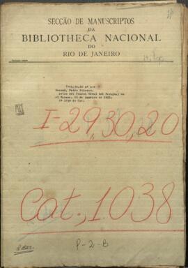 Aviso del Cónsul General del Paraguay en el Paraná relativo al regimiento brasileño Decoud.