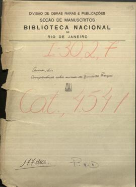 Correspondencia sobre sucesos de la Guerra del Paraguay.