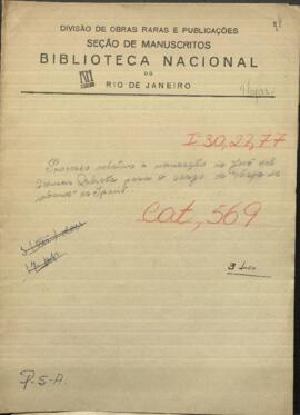 Proceso relativo a la nominación de José  del Carmen Orbieta para el cargo de jefe de urbanos, de Ypane.