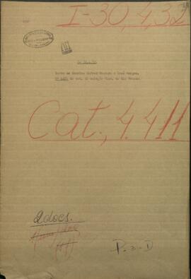 Carta de Charles A. Washburn, Mtro. de los Estados Unidos en Paraguay, a Jose Berges.