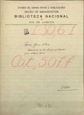 Separación de los bienes de Jaime Antonio Garcia.