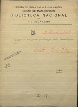Croquis de una fortaleza no identificada.
