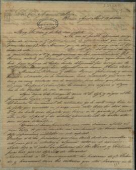 Carta de Remigio González Moreno a Manuel Peña, enviado de Paraguay junto al gobierno de Buenos Aires abordando asuntos particulares y diversos.