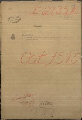 Nota de 17 de agosto, signada también con el n° 47 del señor Calvo, con la copia adjunta de notas dirigidas al Ministro de Suecia y Noruega.