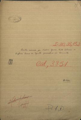 Circular asignada por Teodoro Gauna, Victor Silvero y Sinforoso Caseres de la Junta Gubernativa de Corrientes.