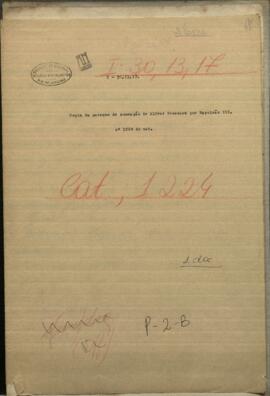 Copia de patente de nominación hecha por Napoleón III, de Alfred Brossard en cargo de cónsul de Francia.