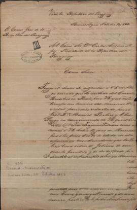 Oficio de Buenaventura Decoud, Cónsul General del Paraguay, en Buenos Aires a Carlos Antonio López.