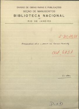 Correspondencia activa y pasiva de Francisco Fernández, Ministro de Guerra y Marina de Paraguay.