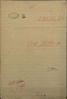 Acta de la sesión del Consejo Municipal de Corrientes.