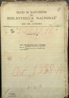 Documentos relativos a la acción mediadora de Francisco Solano López, entre Bs As y la Confederacion Argentina.