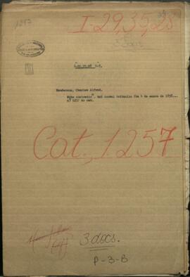 Nota contradicción del Cónsul británico fecha 4 de enero de 1858 para que se publique el bloqueo del río del Canton en la China por las fuerzas británicas.