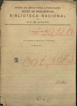 Correspondencia del Pdte. de Paraguay, Francisco Solano López a Jose Berges.