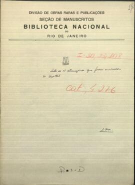 Lista de 11 extranjeros siendo 4 argentinos, 4 brasileros, 2 franceses y 1 alemán.