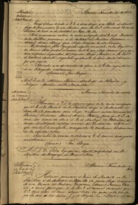 Oficio de José Berges Ministro de Relaciones Exteriores del Paraguay a Marino Marini, Arzobispo y Delegado Apostólico.
